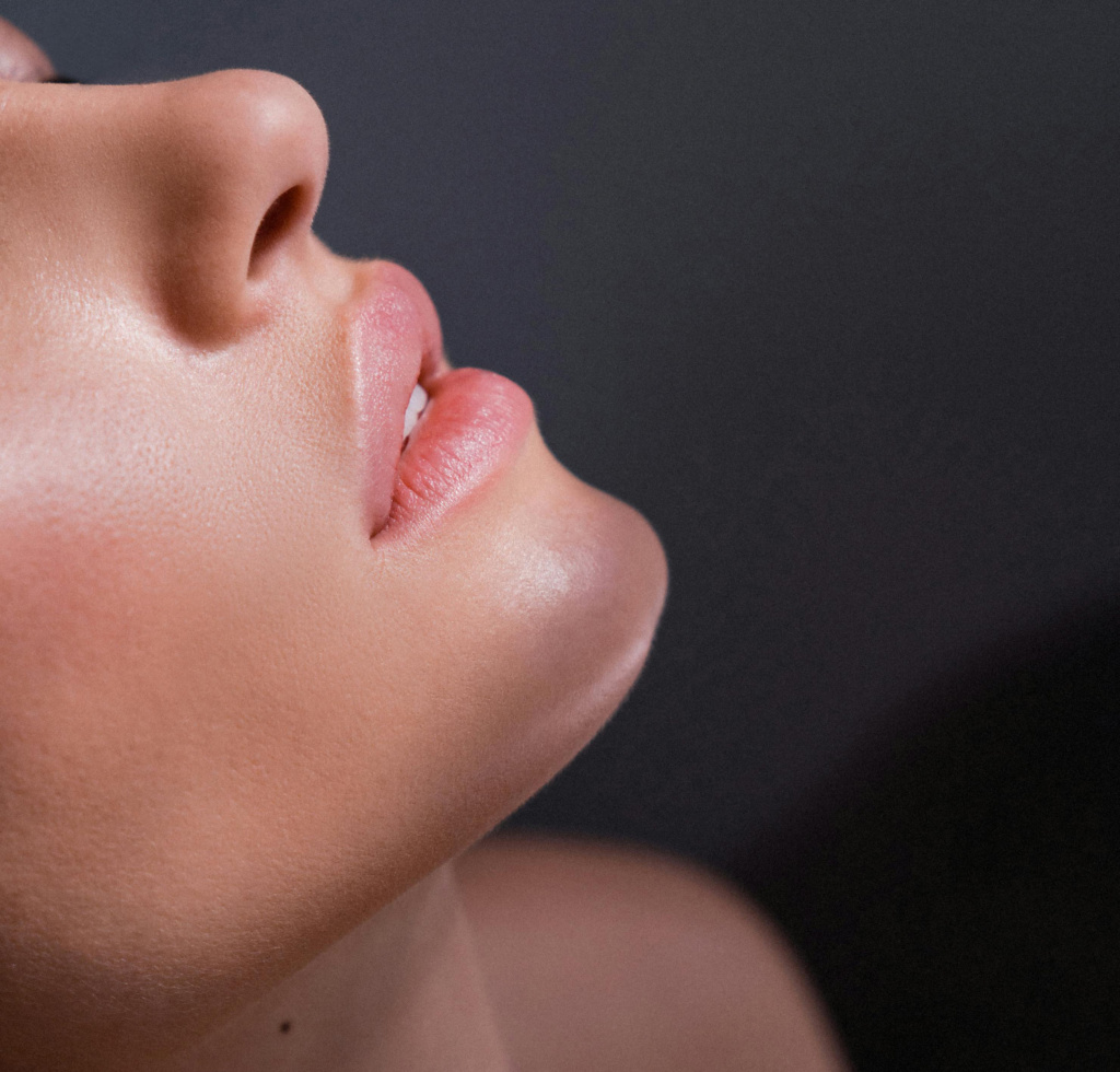 Close Up Of A Womans Lower Face